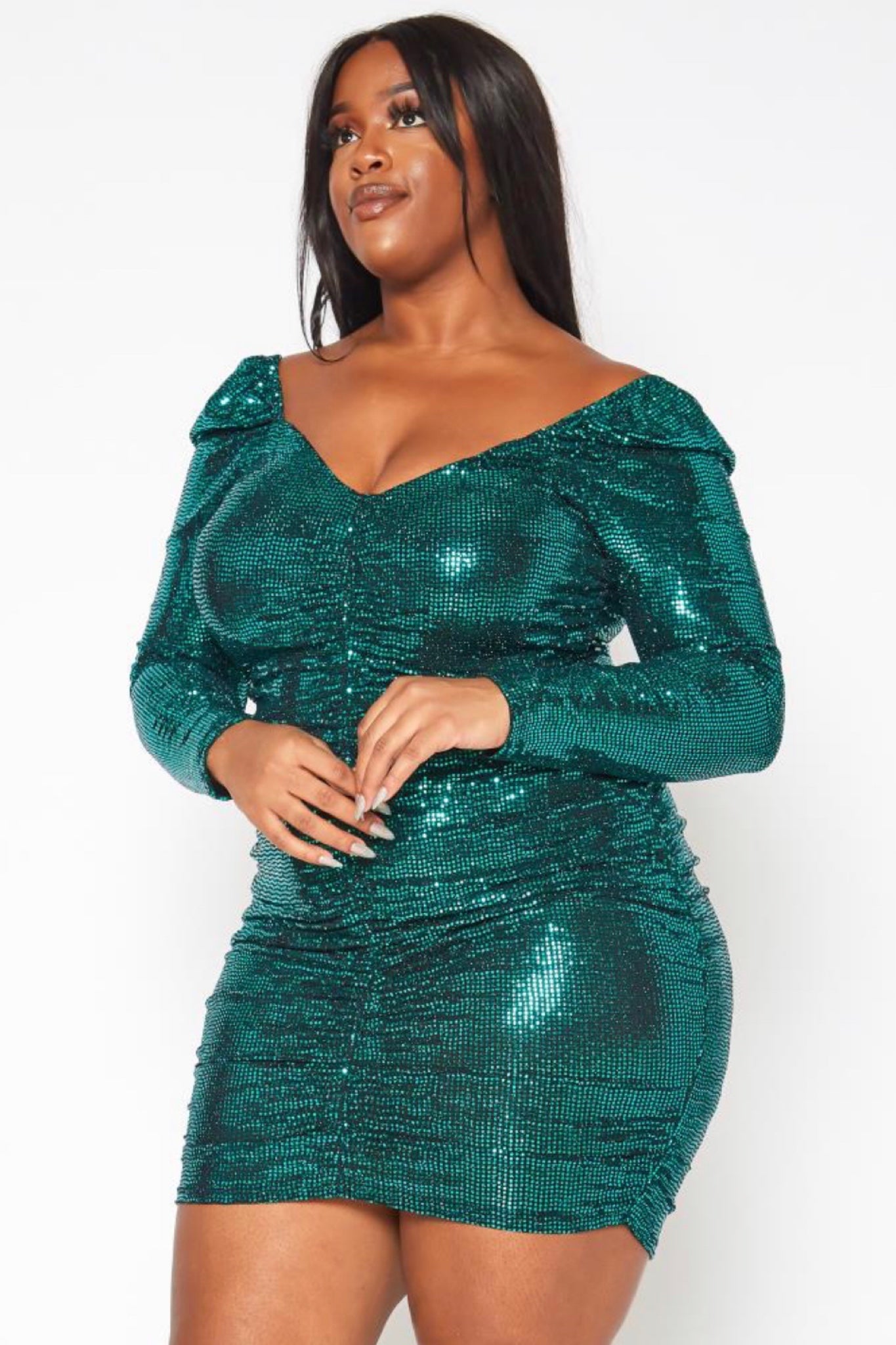 Irreplaceable Metallic Mini Dress ...